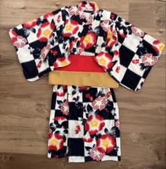 ✴︎美品✴︎キッズ浴衣(帯セット)　130cmのサムネイル