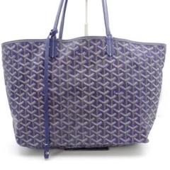 GOYARD ゴヤール サンルイPM トートバッグ ハンド ロゴ ショルダー 紺 GOYARD ゴヤール サンルイPM トートバッグ ハンド ロゴ
