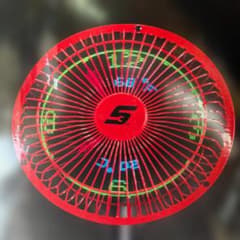 スナップオン 卓上扇風機 赤 LED CLOCK FAN - メルカリ