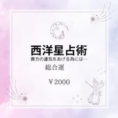 西洋星占術 総合運 鑑定書付きのサムネイル
