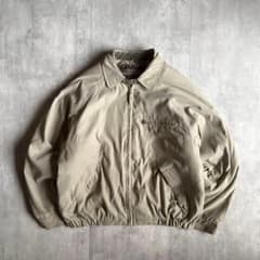 90s VINTAGE ジップ ウール ハリントンジャケット L相当 90s vintage】ハリントンジャケット スイングトップ ライナー付 短丈