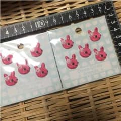 うさぎワッペン ミニ 10枚のサムネイル