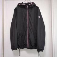 MONCLER フード付きナイロンジャケット ブラックのサムネイル