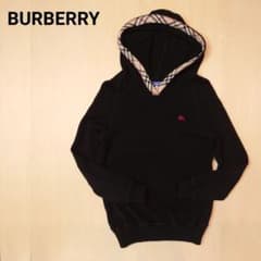 burberry blue label ニットパーカー ロゴ刺繍 ノバチェック - メルカリ