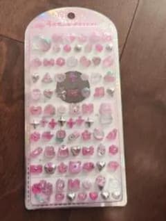 デコレーションシールシート ピンク シルバーのサムネイル