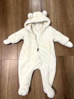 H&M クマ耳付きロンパース 68のサムネイル