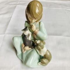 リヤドロ LLADRO 5640 起こしちゃだめよ 猫のお昼寝 フギュリン - メルカリ