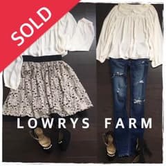 送料込み◎ビジュー 襟付き ブラウス LOWRYS FARMのサムネイル