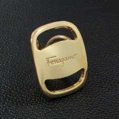 Ferragamoフェラガモ スカーフリング ゴールド イタリア製