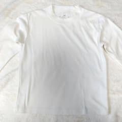 ☆無印良品 長袖カットソー 白ロンT 白シャツ 120cm☆のサムネイル