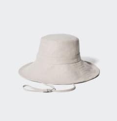 【ユニクロ】未使用品　UVカット　ワイドブリムハットのサムネイル