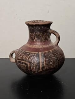 アンダーソン取っ手付き土器小壺　古代中国古美術　考古発掘品 アンダーソン取っ手付き土器小壺 古代中国古美術 考古発掘品 - メルカリ