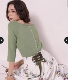 Arpege story アルページュストーリー 前後2WAYボートネックニット