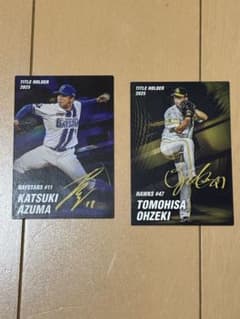 カルビー プロ野球チップス TITLE HOLDER 2025 2枚セットのサムネイル