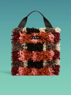 ナオ様専用 MARNI MARKET マルチカラー バッグ ロングウール製のサムネイル