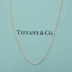 【美品】ティファニー ネックレス あずきチェーン 定番 AG925 40cm 美品】ティファニー ネックレス あずきチェーン 定番 AG925 40cm