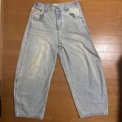 本日限りの価格！King Logo Buggy Denim Pants 9090のサムネイル