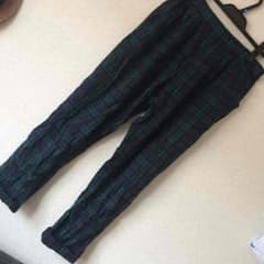 古着 ゆるパン チェック サルエルのサムネイル