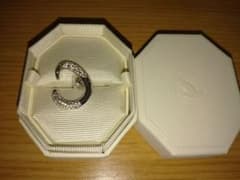 SWAROVSKI スワロフスキー イヤーカフ風 ピアスのサムネイル