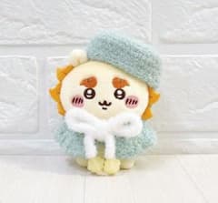 シーサー おすわりぬいぐるみ ハンドメイド ベレー帽 ケープ ぬい服 ちいかわのサムネイル