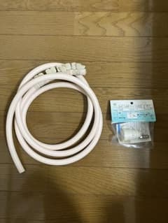 新品未使用　ガスソケット　ガスホース1m バンド×2（都市ガス）のサムネイル
