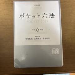 ポケット六法 令和6年版のサムネイル