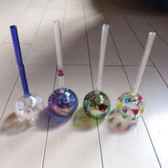 ビードロ 4個セット ポッペン ガラス細工 - メルカリ