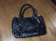 レディース網バッグ 黒のサムネイル