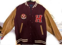 古着 GU HARVARD UNIVERSITY スタジャン バーガンディのサムネイル