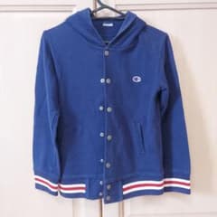 150㎝　Champion フード付きネイビージャケット　パーカーのサムネイル