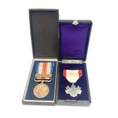 当時物 美品】勲章 勲八等白色桐葉章 支那事変従軍記章紀章 セット