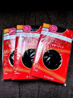 fukuske DAILY満足 80デニール タイツ L-LL 3足セットのサムネイル