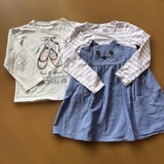 ZARA バレエシューズ長袖Tシャツ&Pupil House ワンピース 120のサムネイル