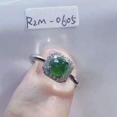 翡翠 リング　男女兼用　翡翠本物保証 R2M-0605天然翡翠《本物保証》フリーサイズ指輪 現状約15号 - メルカリ