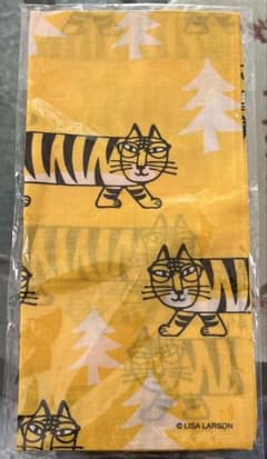 リサラーソン　虎　マイキー柄 風呂敷　51cm 大判ハンカチ　お弁当　ハギレのサムネイル