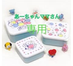 あーちゃんママさん専用！！BT21 フルーツ シール容器 3点セット 巾着のサムネイル