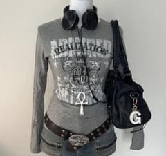 Y2K グランジ フェアリーグランジ ロンT 平成ギャル archive タイトのサムネイル