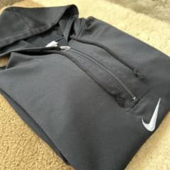 美品 90s NIKE ナイキ ハーフジップ パーカー ジャージ 白タグ 日本製のサムネイル