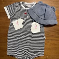 ⭐︎新品未使用⭐︎赤ちゃんの城ロンパースと帽子のサムネイル