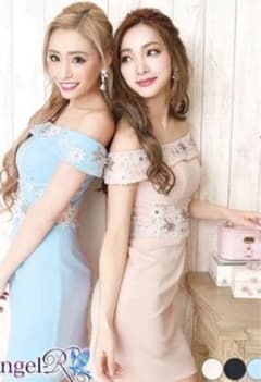 エンジェルR オフショルフラワータイトミニドレスのサムネイル