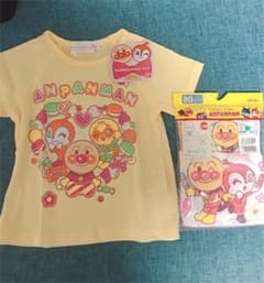 【新品、タグ付き⠀】アンパンマン Tシャツ1枚、肌着2枚セットのサムネイル
