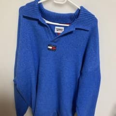 TOMMY JEANS スキッパーニット ブルーのサムネイル
