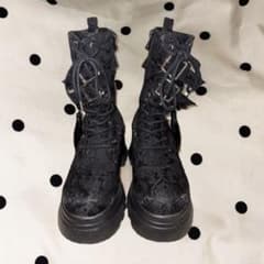 axesfemme 厚底 レースアップ ブーツ ブラック fairygrunge axesfemme 厚底 レースアップ ブーツ ブラック fairygrunge - メルカリ