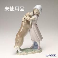 【未使用品】Lladro（リヤドロ）陶器置物「待ってたよ」のサムネイル