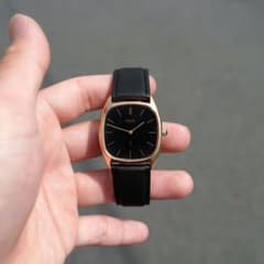 70s Vintage Seiko シャリオ ブラック文字盤 トノー - メルカリ
