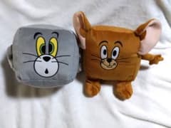 トムとジェリー Ｌぬいぐるみ　ファニーアートバージョン　２体セット