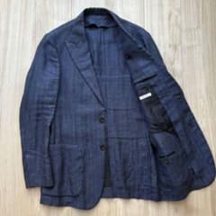 美品】PARMENTIER リネン100% アンコンジャケット ネイビー L - メルカリ
