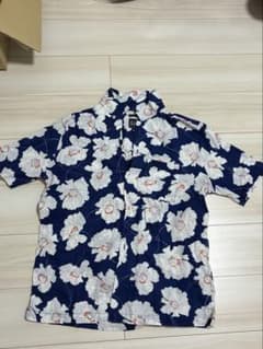 GAP 花柄シャツ ネイビー 総柄 メンズ 半袖 夏服のサムネイル