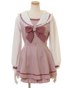 LIZLISA セーラーカラーセットアップ ピンクのサムネイル