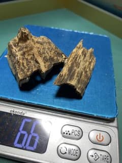 ベトナム産香木「沈香伽羅]原木6.6g 茶道具 六國五味伽羅聞香 香道具